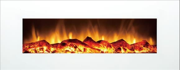 Log Flame 1500 Watt Wall-mounted Electric Fireplace Heater